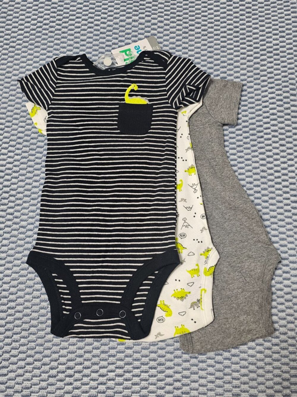 NEW Carter’s Child of Mine Baby Boy Bodysuits | 2 Packs (6 Total) | 0-3M & 3-6M - Picture 6 of 6